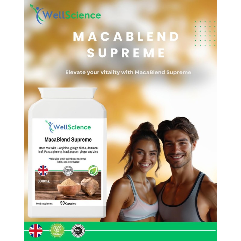 WellScience MacaBlend Supreme - Enhance Vitality, Fertility & Reproductive Health