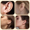 Kabwea 2 x 18 K Dainty Climber Stud Earrings, Helix
