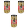 3 Pack Of Tassos All Natural Double Stuffed Jalapeno And Garlic Super Mammoth Olives (3X35.27 oz.)