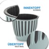 minify Blumentopf-Set mit 3 Größen ⌀149/165/188mm Design-Pflanztöpfe für Innen- und