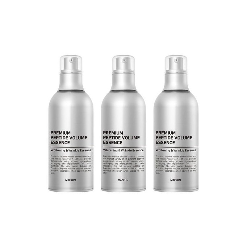 Maclean Cosmetics Premium Peptide Volume Essence 100ml 3 packs /