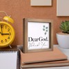 Wooden Christian Decor, 6 Inch Dear God Thank You Wood