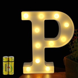 HONPHIER HONPHIER? Buchstaben Lichter Alphabet Lampe LED Brief Beleuchtung Buchstabe Licht Beleuchtete Buchstaben Nachtlichter Dekoration fr Geburtstag Party Hochzeit Kinderzimmer (P)