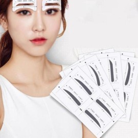 SellerHub Eyebrow Guide Unisex Eyebrow Drawing Guide Templates (4 Types) (S10905167) / 눈썹가이드 남녀공용 눈썹그리기 가이드 정리 틀 4종 (S10905167)