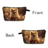 MoCaliduccious Pomeranian Makeup Bag for Women Travel Cosmetic Organizer Bag