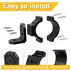 REARACE 2PCS UTV Whip Mount, UTV Light Flag Mounts Aluminium
