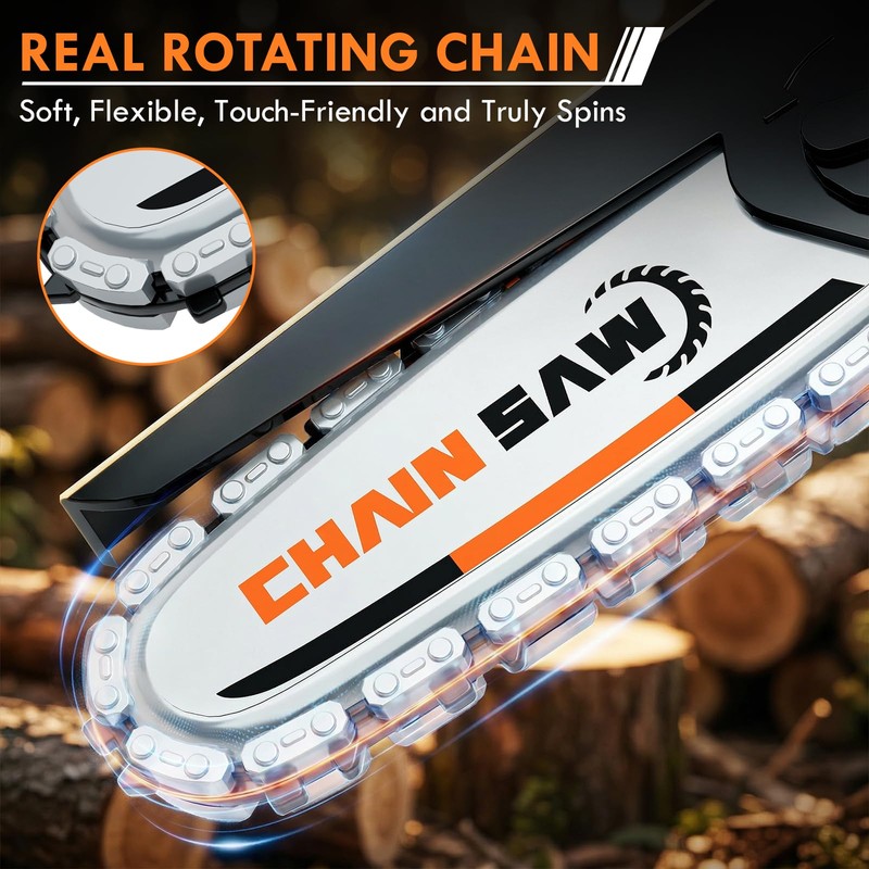KidBloom Mini Toy Chainsaw with Sound, Kids Tools Set with