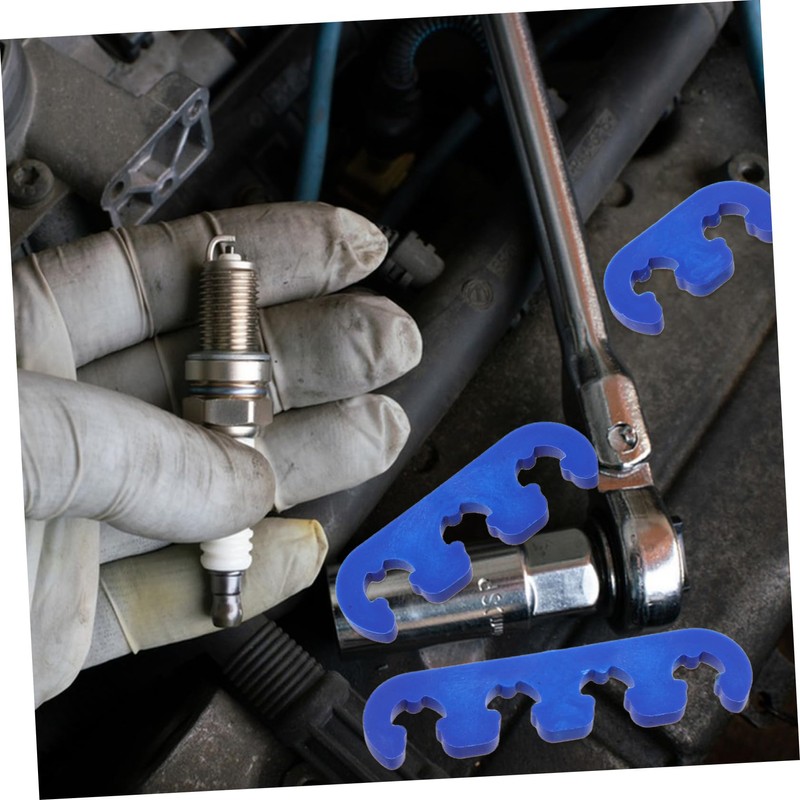 Alipis 6pcs Wire Separator Blue Car Engine Spark Plug Separators