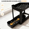 Ribelli Set of 2 Kitchen Organisers, Organiser with Pull-Out Drawer,