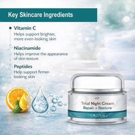 SUN COAST SCIENCES- FÓRMULA AVANZADA: Revitalice el ciclo de reparación natural nocturno de su piel. Tres péptidos avanzados trabajan juntos para suavizar la apariencia de líneas y arrugas y mejorar e