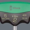 WERA 05005090001 400 TX Torque-Indicator, TX 20 x 4.0 Nm