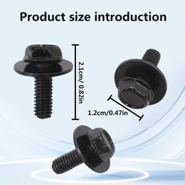 8x 12mm Top Front Skid Plate Bolts and Gasket Compatible for T-oyota Tacoma 1995-2020, XSPANDER New Version