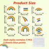 Wonmon 45 PCS Rainbow Cutouts for Bulletin Board Decoration, Cute