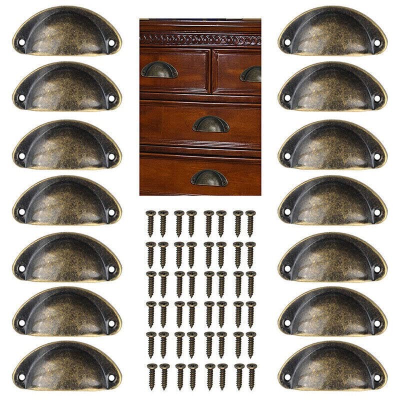 6-24X Cupboard Door Cabinet Cup Drawer Furniture Retro Antique Pull