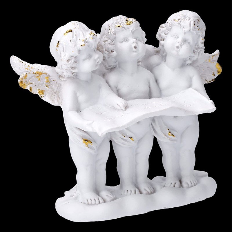 Angel Figurine - Singing Putti in Choir Cherub 10 cm