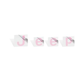 Reflective Concepts Grille Emblem Overlay Decal Sticker fits 2007-2018 Jeep Wrangler JK - (Color: Pink)