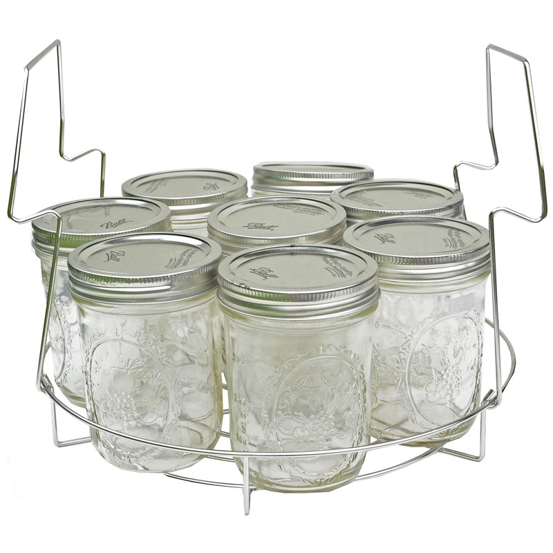 Blimber Stainless Steel Canning Rack Contoured Steel Handles Rack Non-Rusting