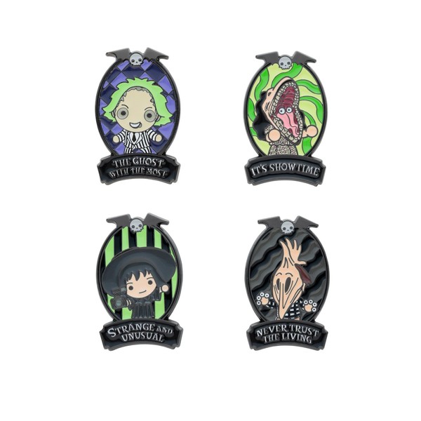 Grupo Erik: Beetlejuice Lapel Pins | Set of 4 Personalised