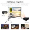 lejiada Projector Screen and Stands, Upgraded Large Projections Screens Easy