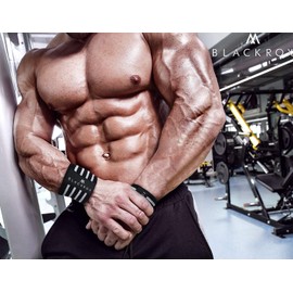 BLACKROX Handgelenkbandage Wrist Wraps Beast Killer 2x Handgelenkstütze Mann Frau Handgelenk Bandage für Sport, Fitness, Gym Bodybuilding powerlifting weightlifting kraftsport (Grau)