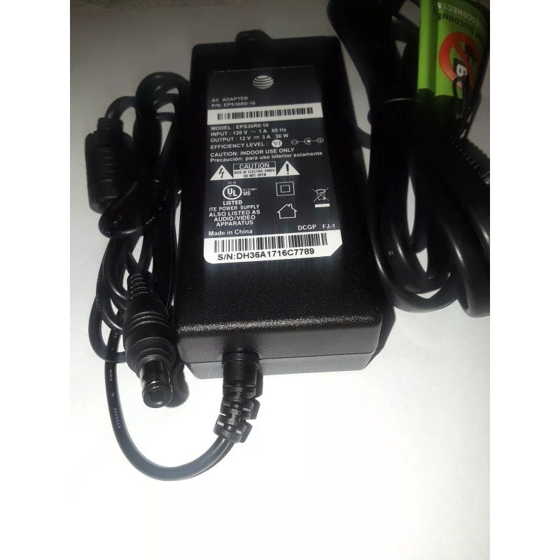 AT&T ATT AC Adapter Model EPS36R0-16,12V 3A,36 W