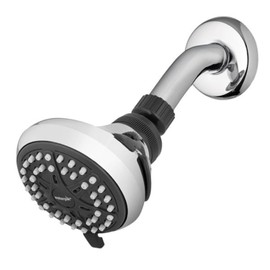 Chrome 1.6 Gallon Per Minute 4 Mode Wall Mount Showerhead