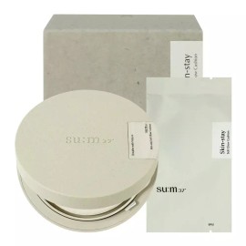 Skin Stay [뷰티에어] 숨37 스킨 스테이 소프트 글로우 쿠션 02호 13gX2ea (본품+리필) Beauty Air Seum37 Skin Stay Soft Glow Cushion 02 13gX2ea (Product+Refill)