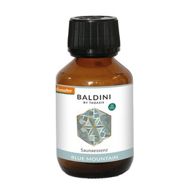 Baldini Sauna Essence Blue Mountain - 100% Natural Essential Oils in Organic Quality - Sauna Infusion Agent - Demeter Certified - 100 ml Sauna Oil