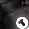 TZMJ 100 Pcs Black Plastic Car Retainer Clips, Round Head