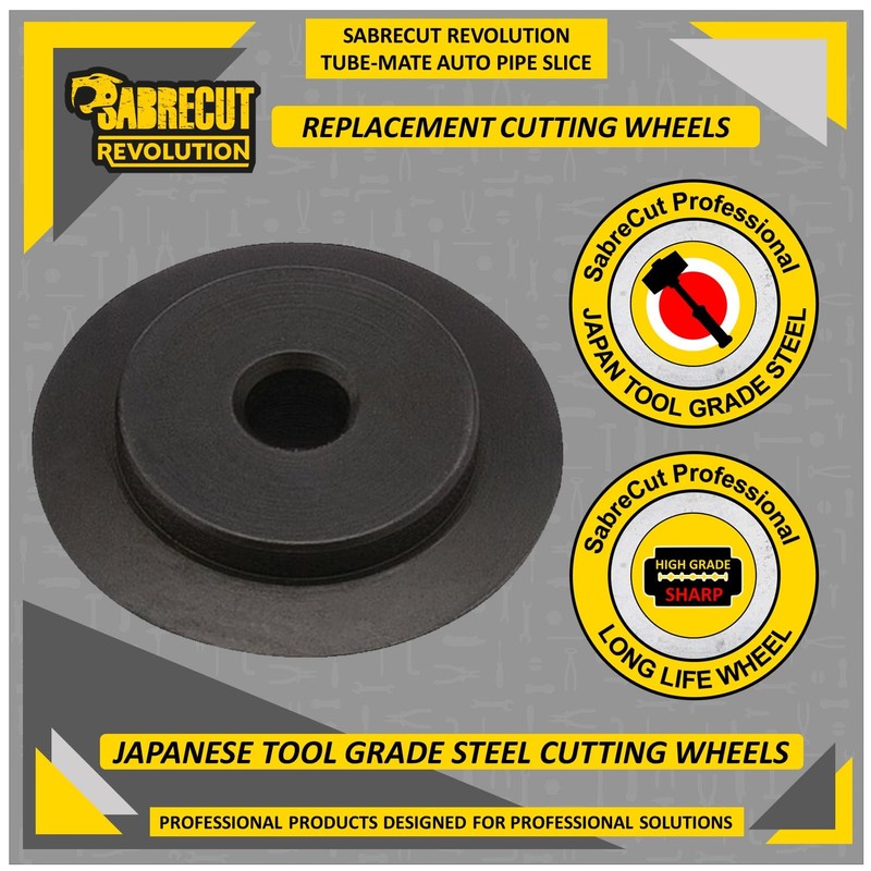 2 x SabreCut APSCWC01_2 Replacement Cutting Wheels for Automatic Pipe