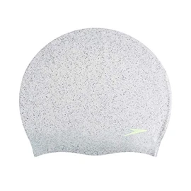 Speedo Unisex Recycled Swimming Cap | Snag Free , Grey/Green, One Size