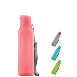 MILTON Travel Water Bottle – 1Pcs Reusable Sports Bottle with Easy Open Close Lid and Leakproof Neck – Food Grade Plastic Water Bottles for Adults and Kids, School, Gym