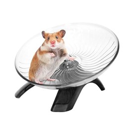 Hermit Crabs Wheel, Hamster Running Wheel,Mouse Wheel for PP Cage,Chinchilla Wheel Attach to Cage,Tortoise Wheel,Hamster Flying Saucerm,Silent Hamster Wheel(Size:7.09inch)