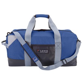 Lewis N. Clark Heavy Duty Large Duffel Bag for Women + Men, Carry On, Gym Duffel Bag, DayPack, Ditty Bag & Travel BackPack Alternative with Neoprene Gear Bag, 24in - Blue