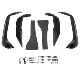 KUAFU Fender Flare Compatible with 2014-2023 YAMAHA VIKING and VIKING VI Extended Splash Guard Mud Flap 6Pcs PE Black Replacement for 1XDF15E0T000