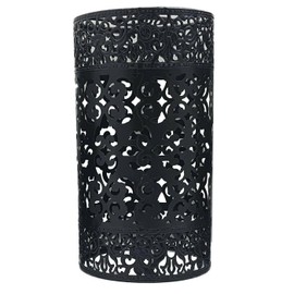 LEDSone Vintage Cage Metal Lampshade, Industrial Metal Cage Light, DIY Ceiling Pendant Lights for Dining Room, Bedroom, Attic, Hallway, etc (Black, Pattern 6)