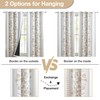 Jubilantex Botanical Blackout Window Curtain 84" Long Noise Reducing Thermal