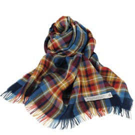 Lochcarron of Scotland Tartan Check Patterned Stole, Made In Scotland -
