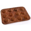 Set of 2 Rusty Primitive Metal Mini Muffin Pan