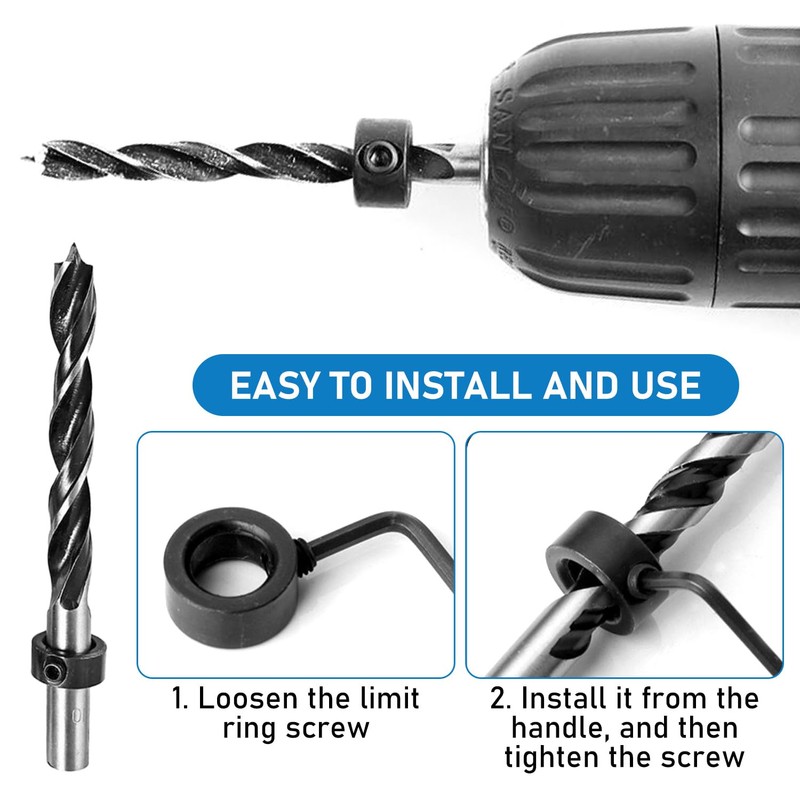 Transparent Drill Dust Cover Set, Six Sided Ear Hole Design,
