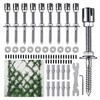 Pssopp Stainless Steel Trellis for Climbing Plants, Trellis Rope System,