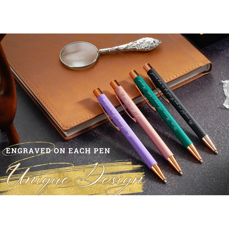 InnoBeta Writer Gifts, Ballpoint Pen Set of 4, Gift for