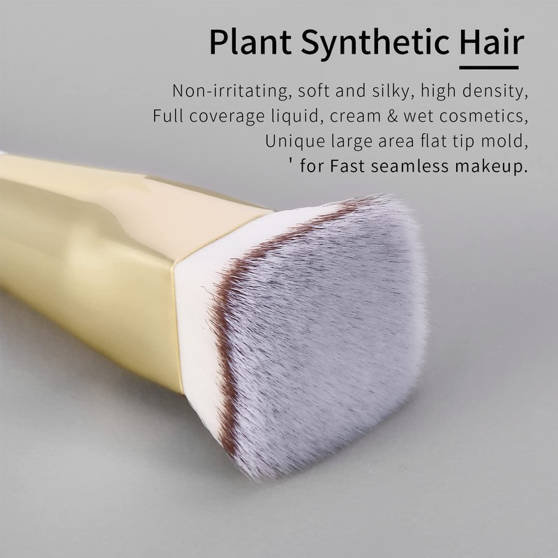 ENZO KEN Flat Top Cream Contour and Foundation Brush Makeup