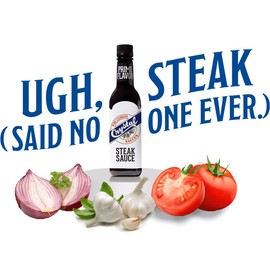 Crystal Louisiana's Steak Sauce, 10 Ounce, Compliments Steak, Chicken, Pork, Grilled, Baked or Fried, Zesty & Smoky Black