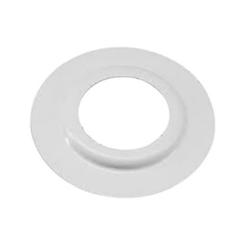 Heavy Duty Metal Adaptor Lamp Shade Reducer Ring White Plate Light Fitting Washer Converter for Modern Fixture Pack of 2