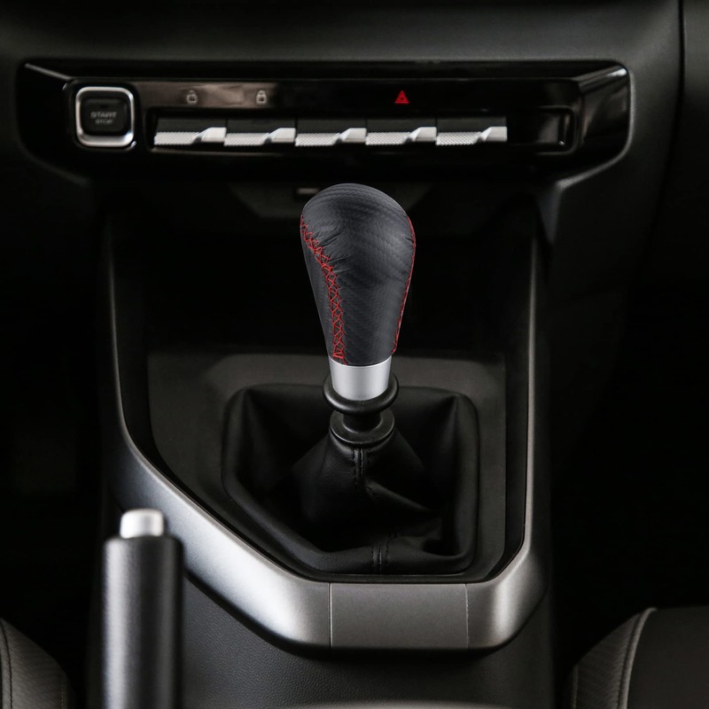 Padaodao Leather Gear Knob, Shift Lever Head Accessories Fit for