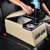 Coverado Car Center Console, Universal Rear Bench Seat Consoles, Truck