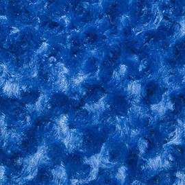 Ruth Royal Blue Cuddle Minky Rosette Soft Faux Fur Fabric by The Yard - 10083