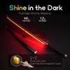 RENGENG Light Up FireGod Tanjiro Sword, 40 Inches Rechargeable Plastic