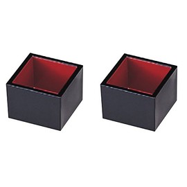 若泉 Lacquerware 割烹 Lacquerware 5 Scepter Trout 黒内 Vermillion Set of 2 1 – 458 – 1 